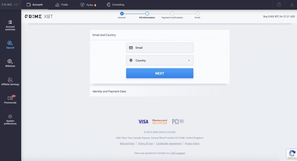 How To Fund Your Swift Elite Trade Account By Credit or Debit Card - 2 step 1024x556
