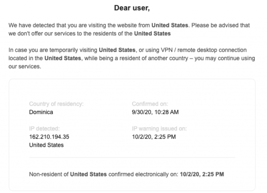 Swift Elite Trade: How We Protect Users’ Funds And Comply With AML Guidance - screen shot 2020 10 06 at 2.50.34 pm 1024x739