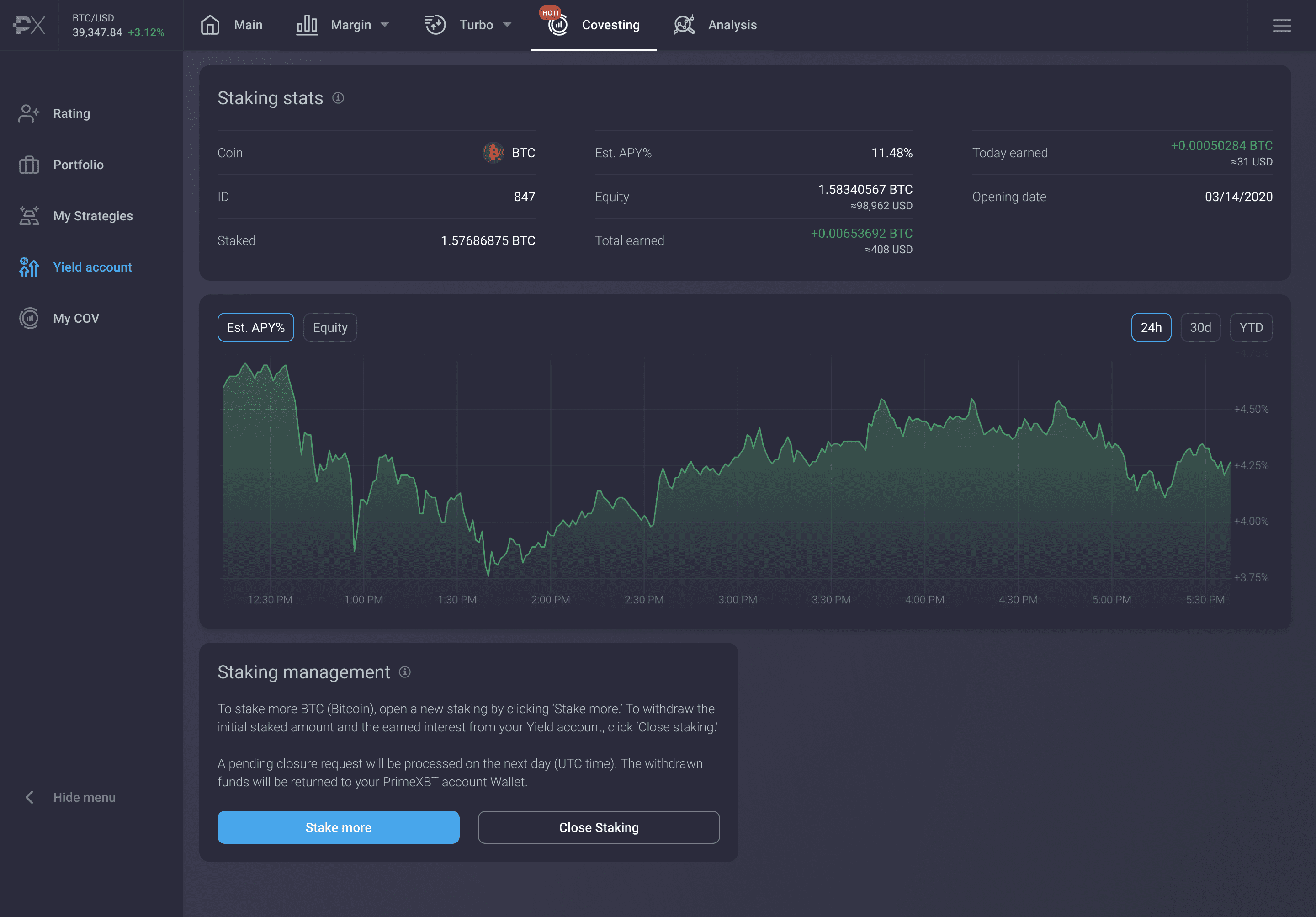 Swift Elite Trade To Launch Covesting Yield Accounts Allowing For Staking Benefits - Yeld stats2x 1